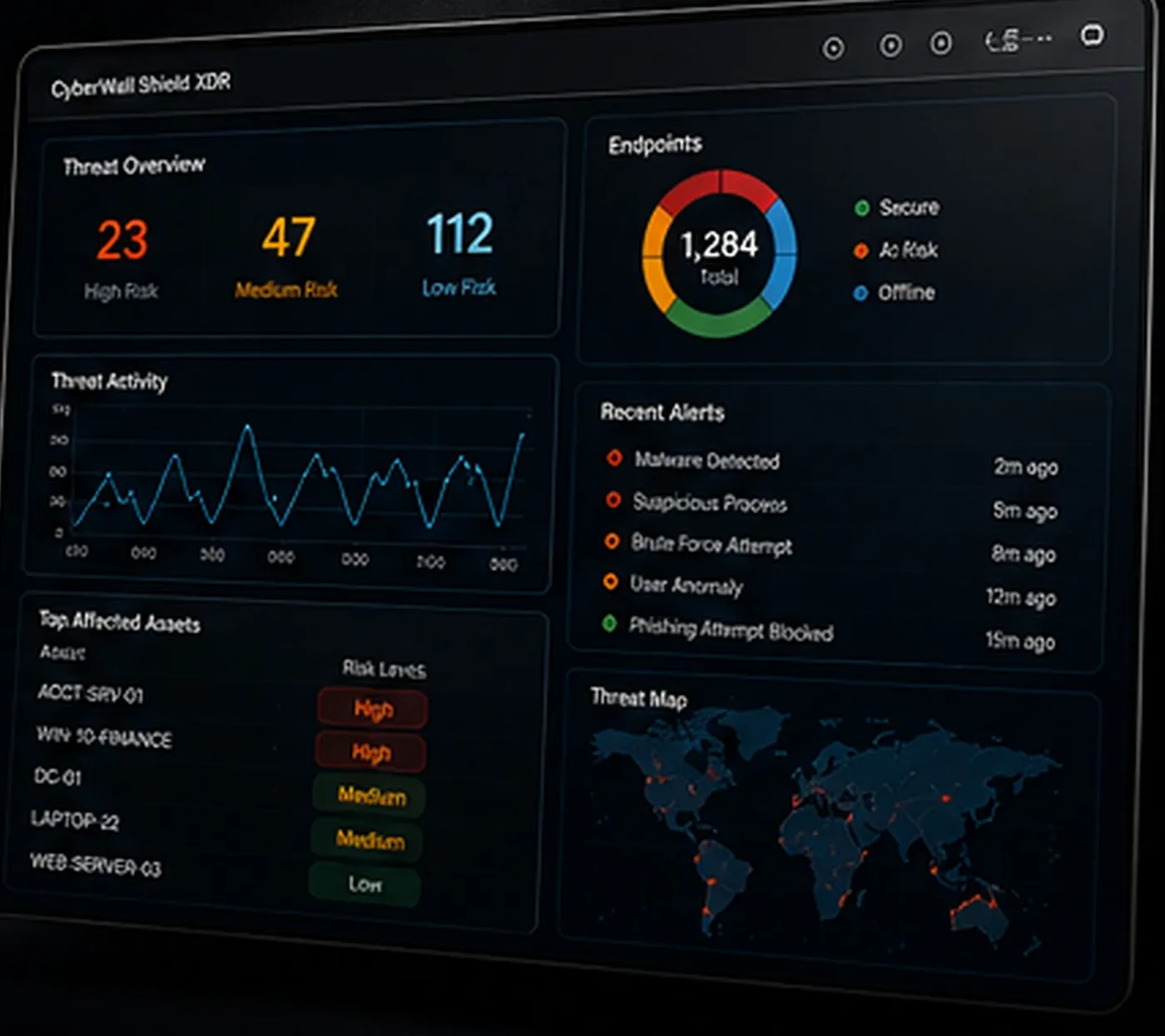 Security operations dashboard